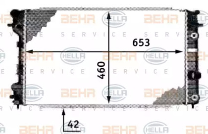 Теплообменник BEHR HELLA SERVICE 8MK 376 718-681