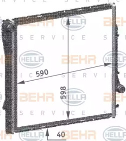 Теплообменник BEHR HELLA SERVICE 8MK 376 718-754