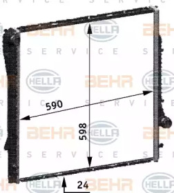 Теплообменник BEHR HELLA SERVICE 8MK 376 718-764