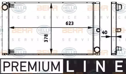 Теплообменник BEHR HELLA SERVICE 8MK 376 719-121