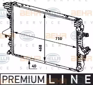 Теплообменник BEHR HELLA SERVICE 8MK 376 719-161