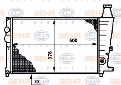 Теплообменник BEHR HELLA SERVICE 8MK 376 719-191