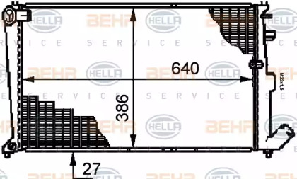 Теплообменник BEHR HELLA SERVICE 8MK 376 719-201