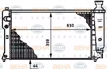 Теплообменник BEHR HELLA SERVICE 8MK 376 719-271