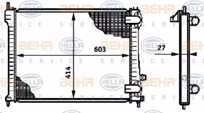 Теплообменник BEHR HELLA SERVICE 8MK 376 719-281