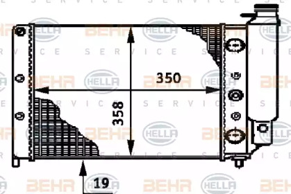 Теплообменник BEHR HELLA SERVICE 8MK 376 719-311