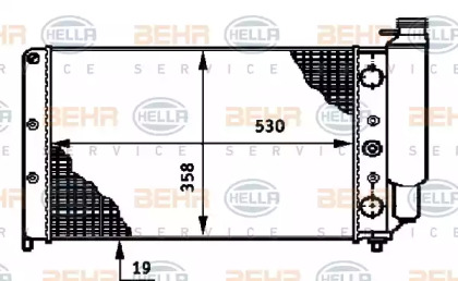 Теплообменник BEHR HELLA SERVICE 8MK 376 719-321