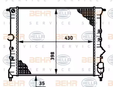 Теплообменник BEHR HELLA SERVICE 8MK 376 719-331