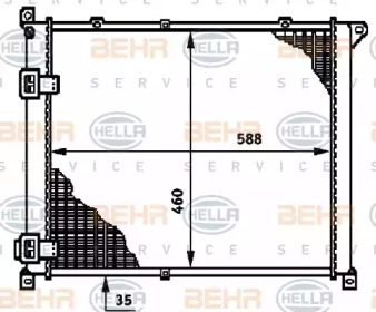 Теплообменник BEHR HELLA SERVICE 8MK 376 719-341