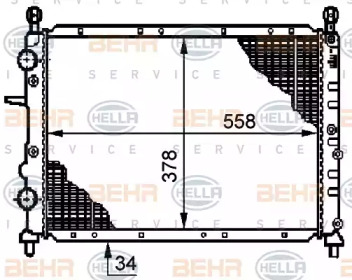 Теплообменник BEHR HELLA SERVICE 8MK 376 719-541