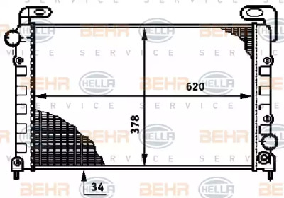 Теплообменник BEHR HELLA SERVICE 8MK 376 719-651