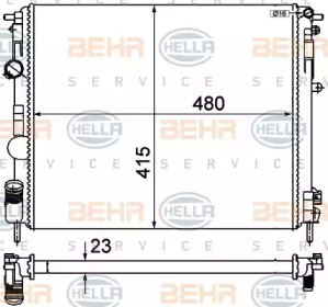 Теплообменник BEHR HELLA SERVICE 8MK 376 719-691