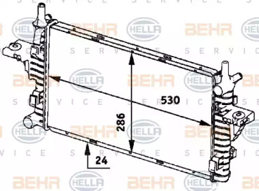 Теплообменник BEHR HELLA SERVICE 8MK 376 719-754