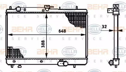 Теплообменник BEHR HELLA SERVICE 8MK 376 719-771