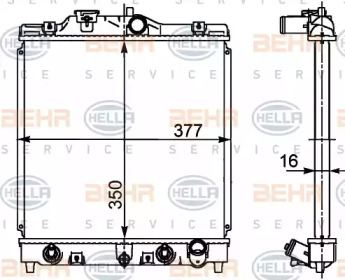 Теплообменник BEHR HELLA SERVICE 8MK 376 719-781