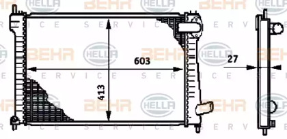 Теплообменник BEHR HELLA SERVICE 8MK 376 720-151