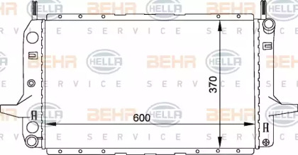 Теплообменник BEHR HELLA SERVICE 8MK 376 720-171