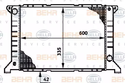 Теплообменник BEHR HELLA SERVICE 8MK 376 720-201