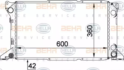 Теплообменник BEHR HELLA SERVICE 8MK 376 720-221