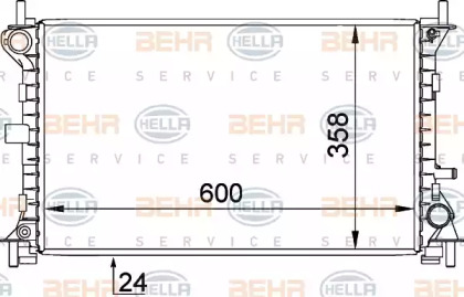 Теплообменник BEHR HELLA SERVICE 8MK 376 720-301