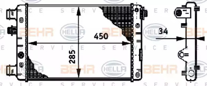 Теплообменник BEHR HELLA SERVICE 8MK 376 720-351