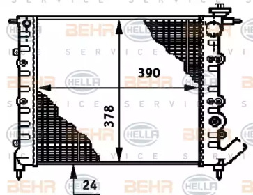 Теплообменник BEHR HELLA SERVICE 8MK 376 720-521