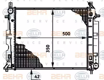 Теплообменник BEHR HELLA SERVICE 8MK 376 720-531