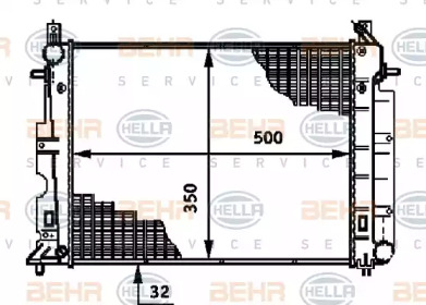 Теплообменник BEHR HELLA SERVICE 8MK 376 720-551