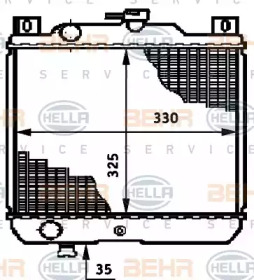 Теплообменник BEHR HELLA SERVICE 8MK 376 720-671