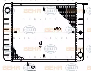 Теплообменник BEHR HELLA SERVICE 8MK 376 720-681