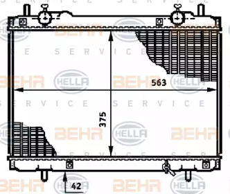 Теплообменник BEHR HELLA SERVICE 8MK 376 720-771