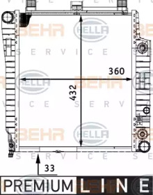 Теплообменник BEHR HELLA SERVICE 8MK 376 721-101