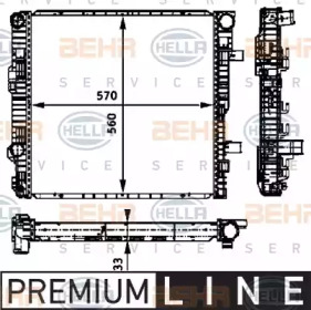 Теплообменник BEHR HELLA SERVICE 8MK 376 721-131