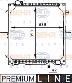 Теплообменник BEHR HELLA SERVICE 8MK 376 721-171