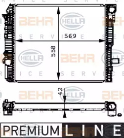 Теплообменник BEHR HELLA SERVICE 8MK 376 721-271