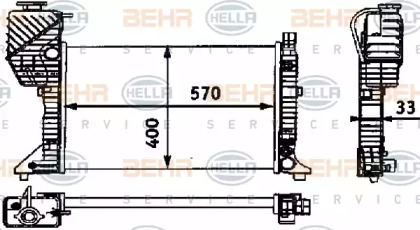 Теплообменник BEHR HELLA SERVICE 8MK 376 721-354