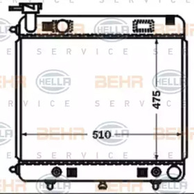 Теплообменник BEHR HELLA SERVICE 8MK 376 721-371