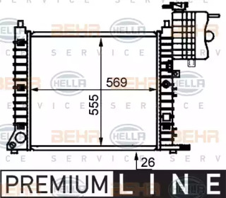 Теплообменник BEHR HELLA SERVICE 8MK 376 721-381