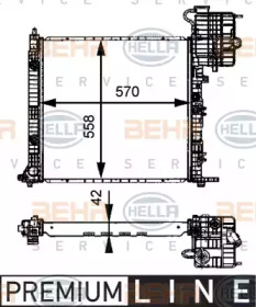 Теплообменник BEHR HELLA SERVICE 8MK 376 721-391