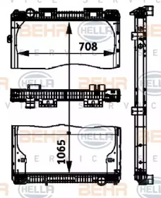 Теплообменник BEHR HELLA SERVICE 8MK 376 721-471