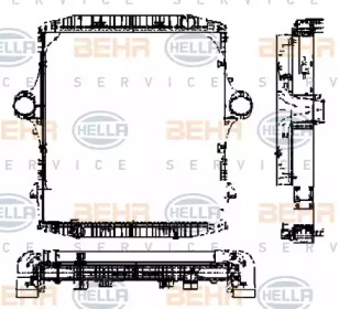 модуль охлаждения BEHR HELLA SERVICE 8MK 376 721-561