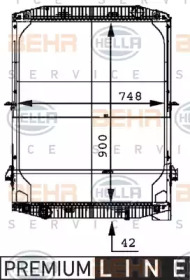 Теплообменник BEHR HELLA SERVICE 8MK 376 721-581