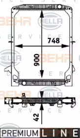 Теплообменник BEHR HELLA SERVICE 8MK 376 721-601