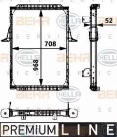 Теплообменник BEHR HELLA SERVICE 8MK 376 721-731