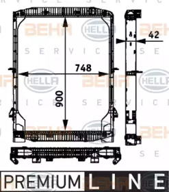 Теплообменник BEHR HELLA SERVICE 8MK 376 721-751