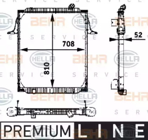 Теплообменник BEHR HELLA SERVICE 8MK 376 721-781