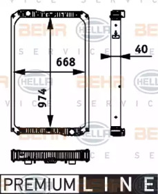 Теплообменник BEHR HELLA SERVICE 8MK 376 722-021