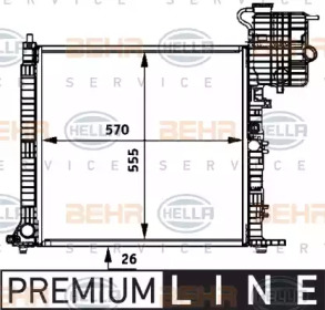 Теплообменник BEHR HELLA SERVICE 8MK 376 722-031