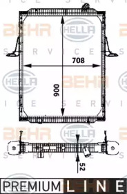 Теплообменник BEHR HELLA SERVICE 8MK 376 722-061