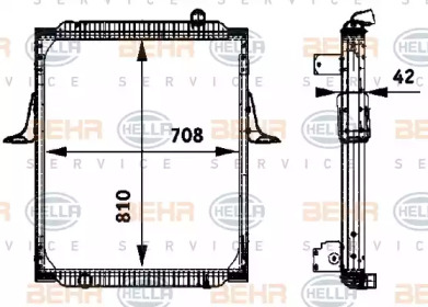 Теплообменник BEHR HELLA SERVICE 8MK 376 722-071